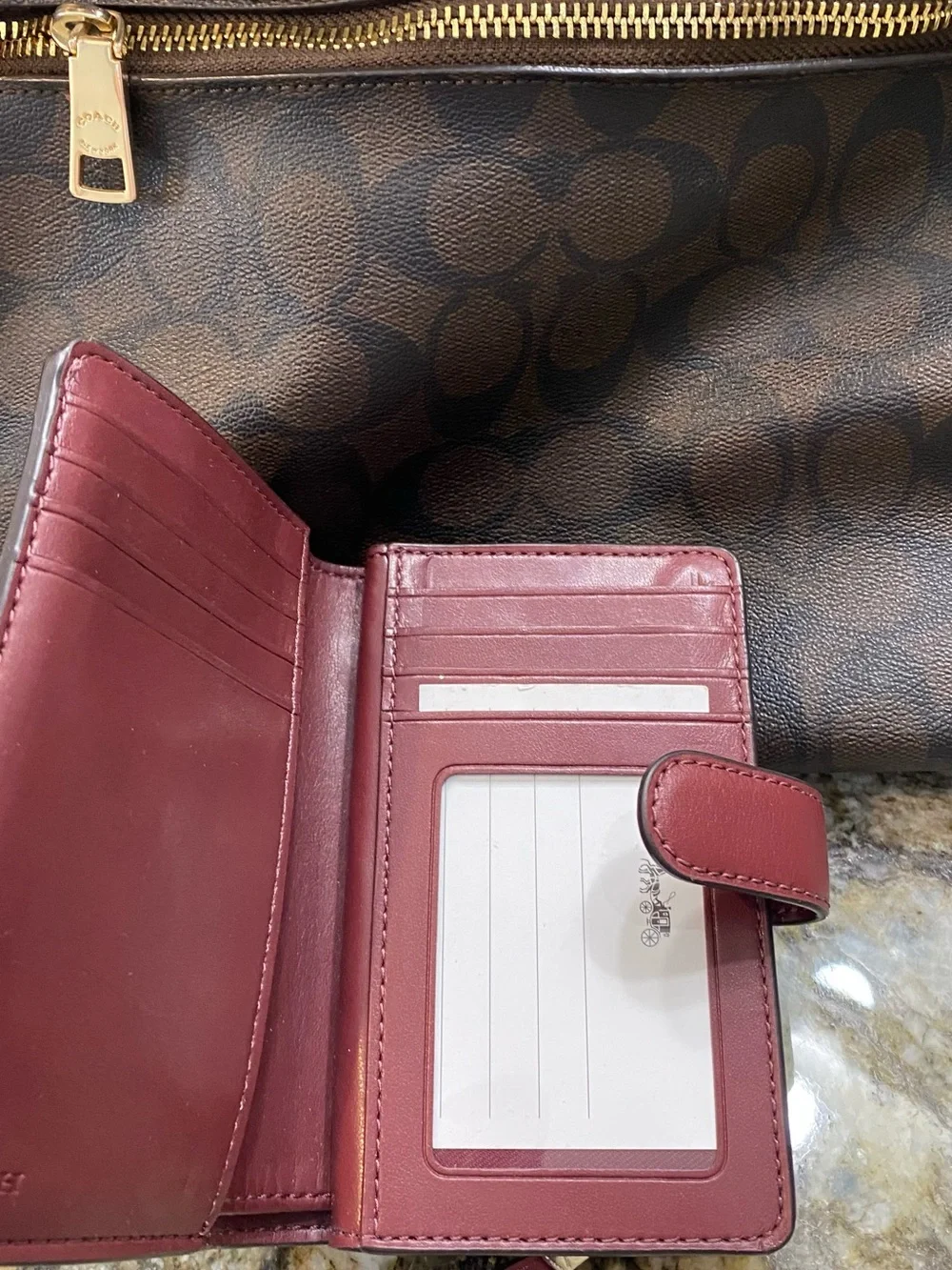 Coach signature monogram